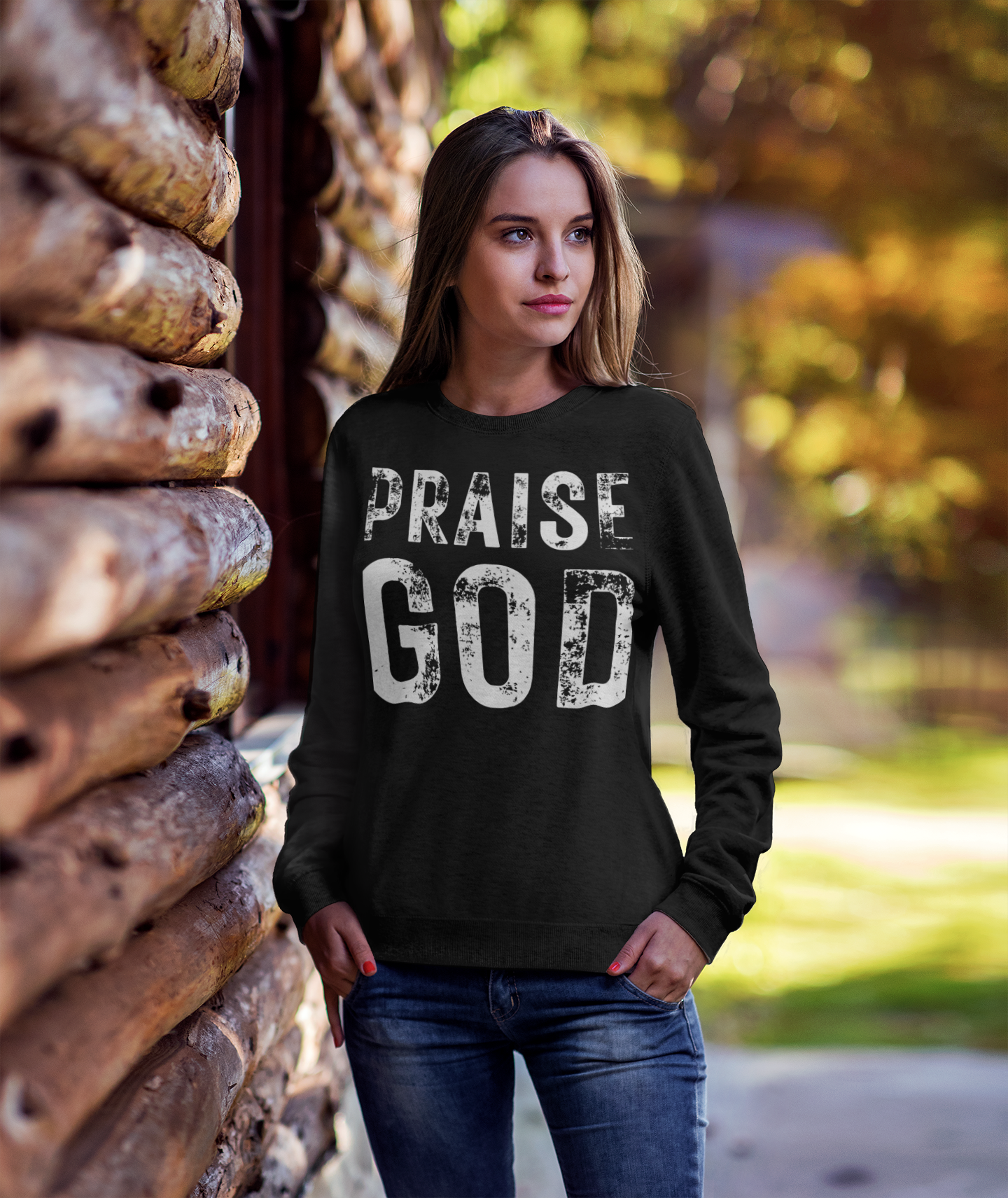 Praise God Sweatshirt - Gildan