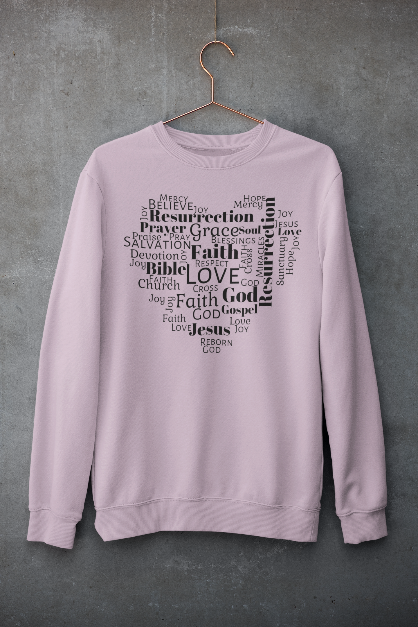 Word Heart Sweatshirt