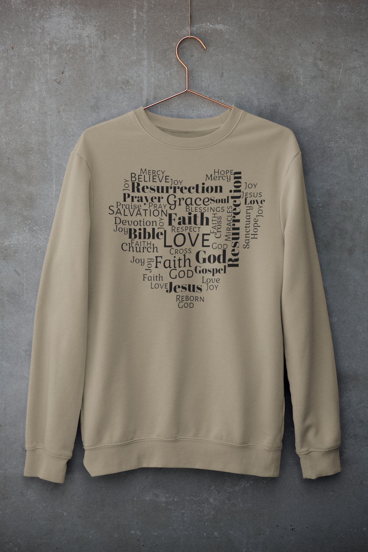 Word Heart Sweatshirt